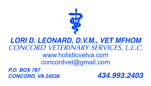 Lori D. Leonard, D.M.V., VET MFHOM Lori D. Leonard, D.M.V., VET MFHOM